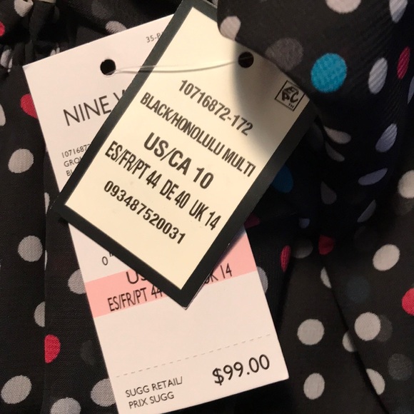 NWT Nine West polka dot dress - Picture 7 of 8